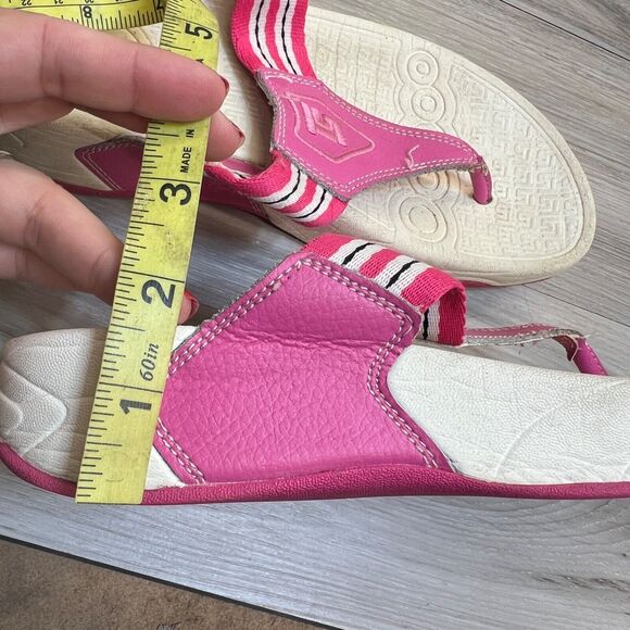Therashoe Sandals Flip Flop Thong Therapy Molded Insole Pink Leather Size 6 - Picture 9 of 9